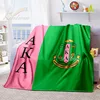 Society Gifts AKA Blanket Soft Flannel Throw Lightweight Plush Blankets Applicable for All Season Sorority Gifts for Girls&Women 5