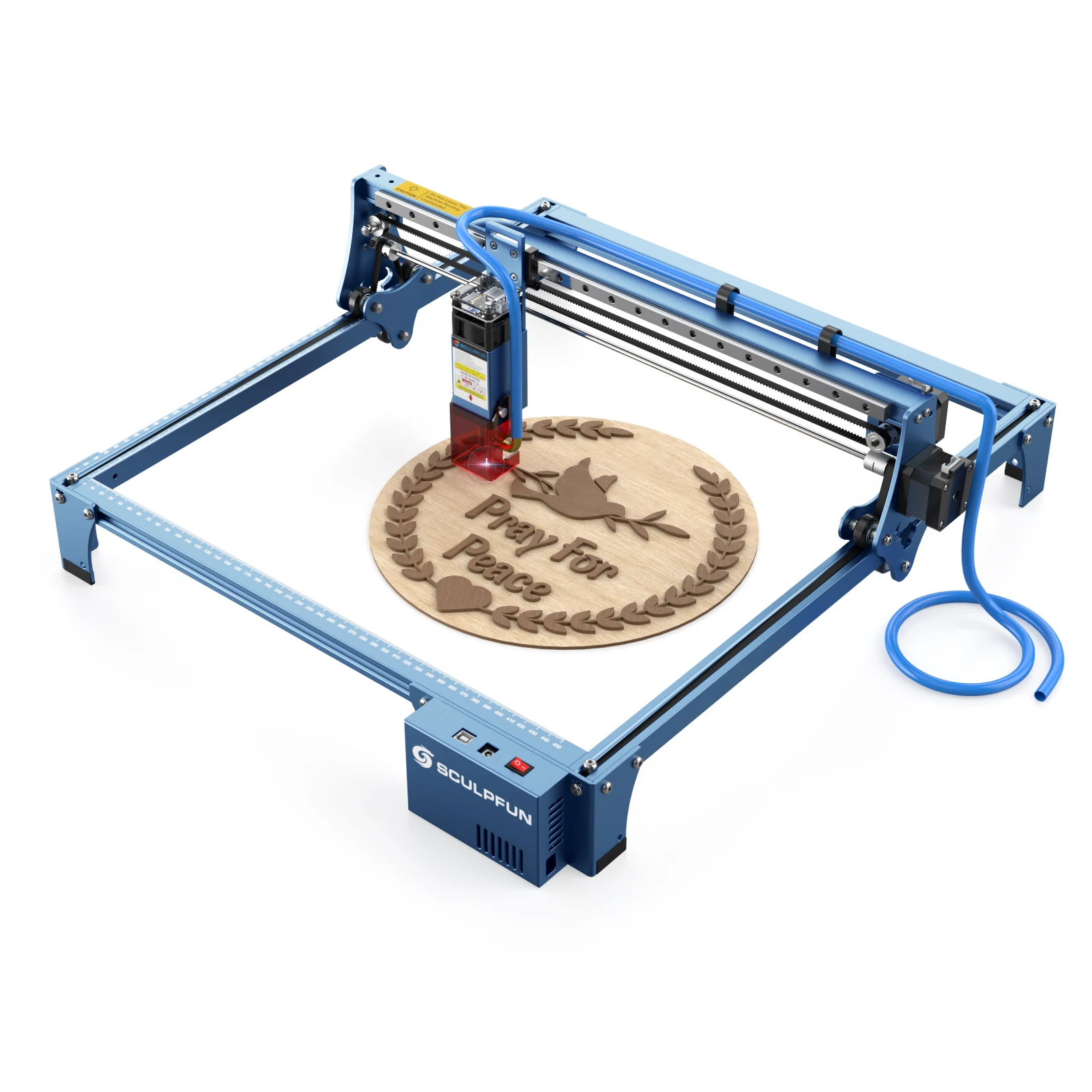 SCULPFUN S10 10W Laser Engraver and Rotary Shaft Cutter CNC Engraving Cutting Machine Metal Arcylic Wood sculpfun h3 laser cutting honeycomb panel workbench suitable for diode co2 laser engraving machine