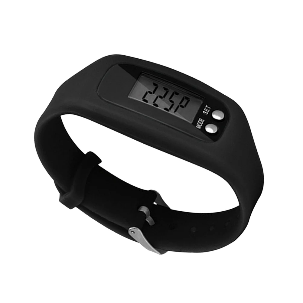 

LED Multi Function Pedometer Watch Calorie Monitoring Electronic Watch Black