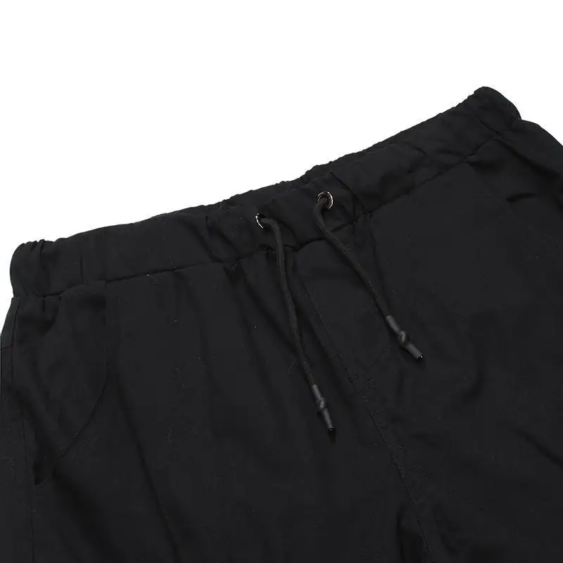 Description Picture 3 of item1 PC New European Size Men's Leather Tie Belt Casual Pants Asian Men's Solid Color Work Pants Men