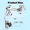 Universal 1080° Swivel Kitchen Faucet Extender with Dual Spray Modes Flexible Arm and Aerator Nozzle for Easy Sink Cleaning 4