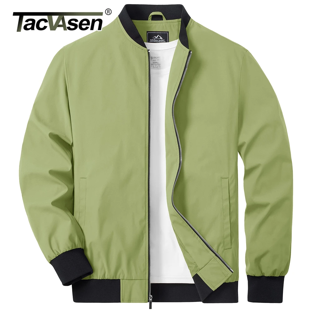 TACVASEN Lightweight Spring Windbreaker Mens Bomber Jackets