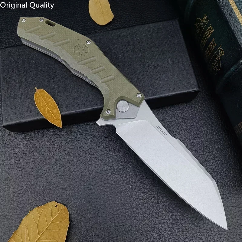 

Tactical Military Folding Pocket Knife D2 Blade Non-slip G10 Handle Outdoor Survival Hunting Camp EDC Self-Defense Tool - NOKS