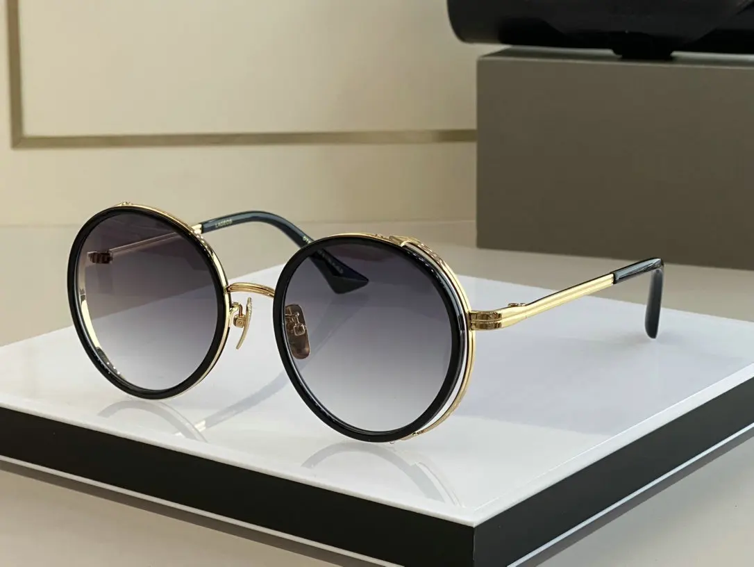 

2023 New Unique Fashion luxury brand Comfortable round sunglasses for men and women high-end Retro steampunk Elegant sunglasses