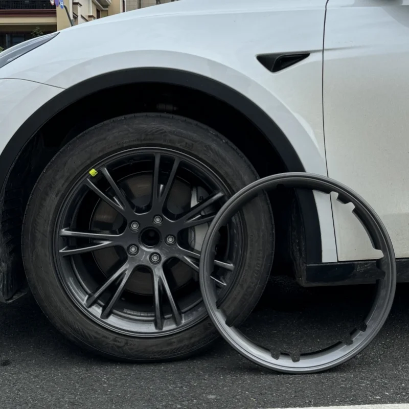 Wheel Protective Cover 4PCS 19-Inch Wheel Hubcap Protection Ring Full Rim Cover for Tesla Model Y Accessories wheel hub covers wheel hub caps wheel hub protector