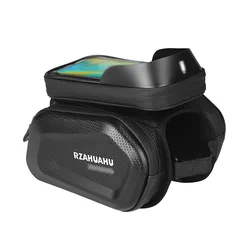 Waterproof Multi - Function Bicycle Handlebar Bag with Phone Holder (BLACK)