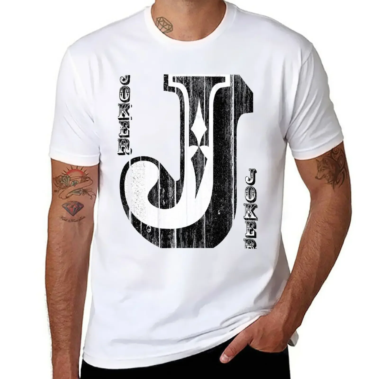 Big Joker T-Shirt Anime Clothes Tees Hippie Clothes Clothes For Men
