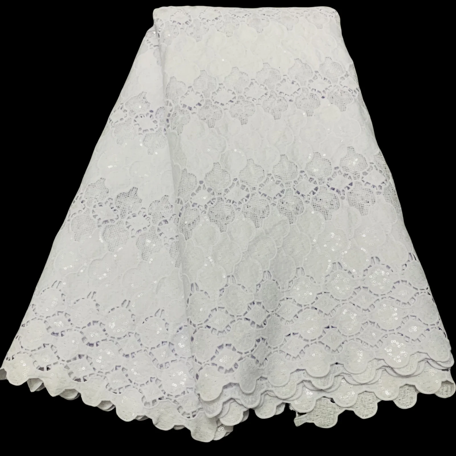 

African Guipure Lace Fabric 2023 High Quality Lace Material Nigerian Cord Lace Fabrics For Ladies Dress Sewing
