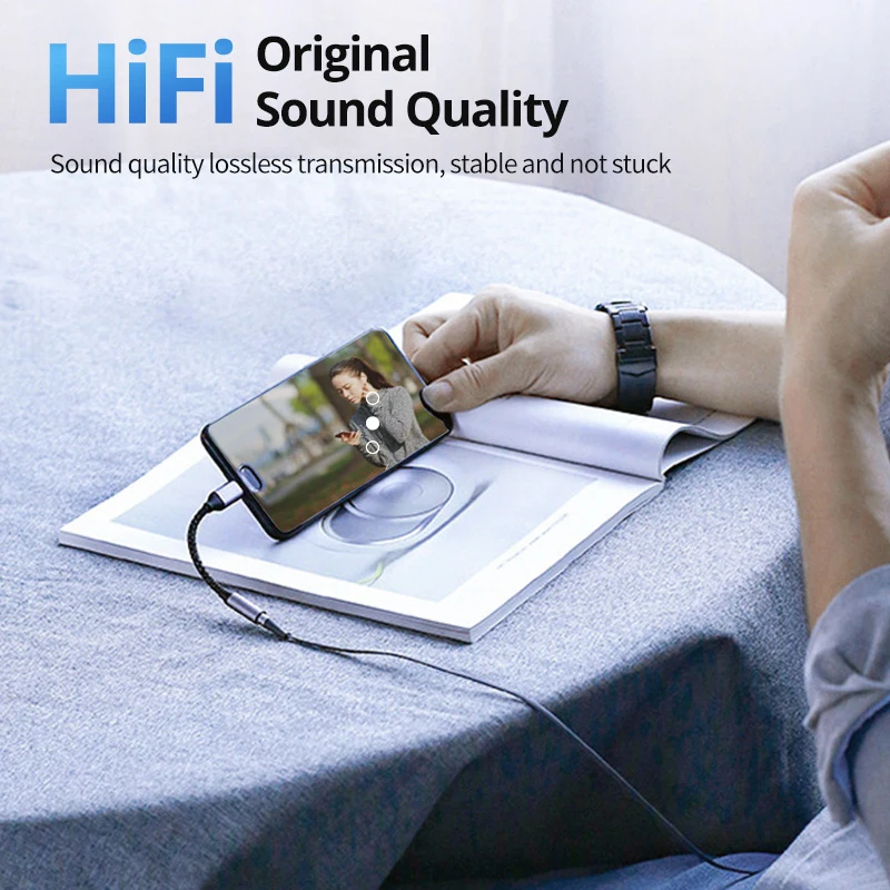 USB C to 3.5mm Digital Audio Adapter Converter for Android