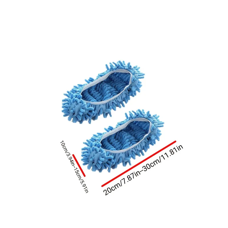 Microfiber mop slippers can be washed and reused. Shoe covers can easily clean the floor and soft foot covers