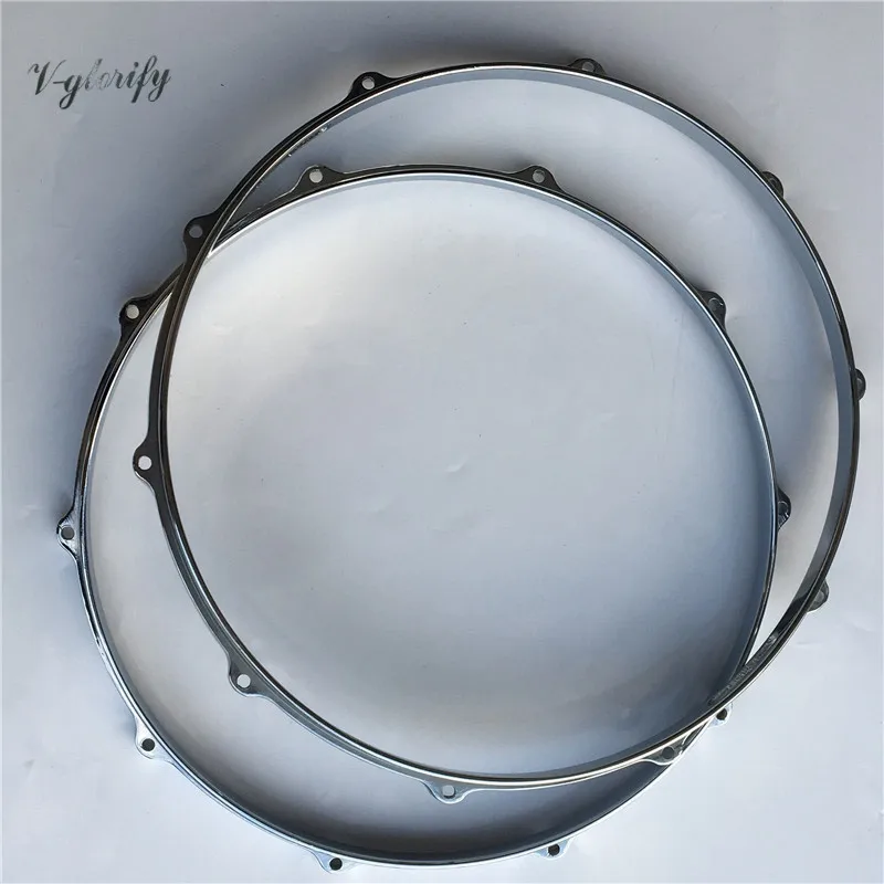 Drum Accessories Die cast 14inch 10 Hole Drum Rim Aluminium Alloy Hoops Snare One Pair Up and Down