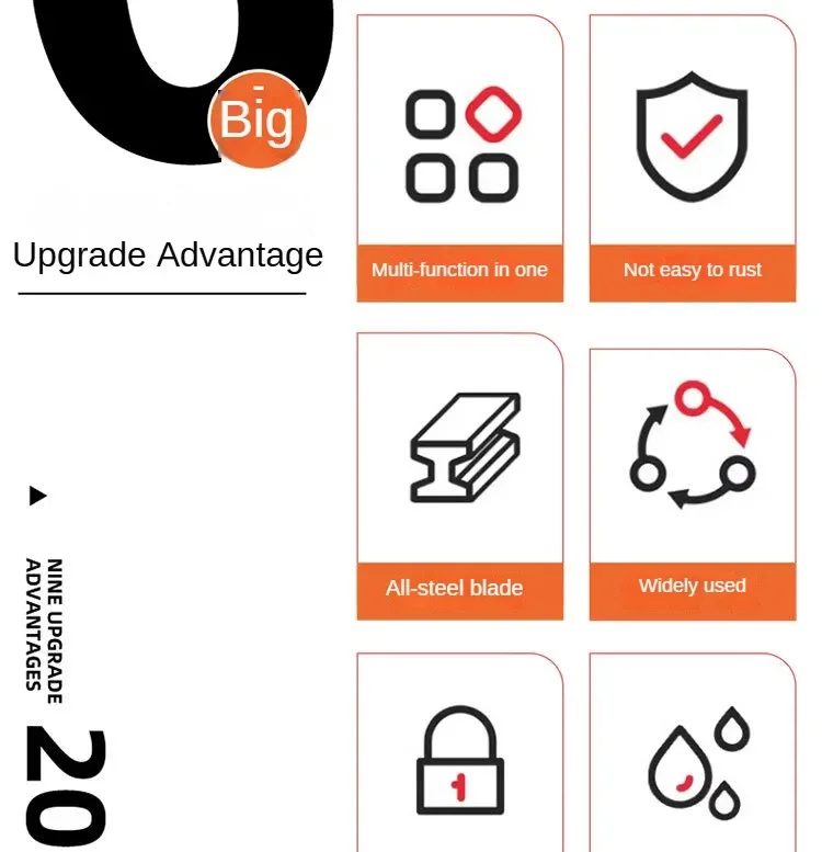 Description Picture 4 of itemAIRAJ 6 In 1 Multi-Functional Stainless Steel Graduated Practical Cutting Design/Ruler/Bottle Opener Multi Aperture Wrench Tools