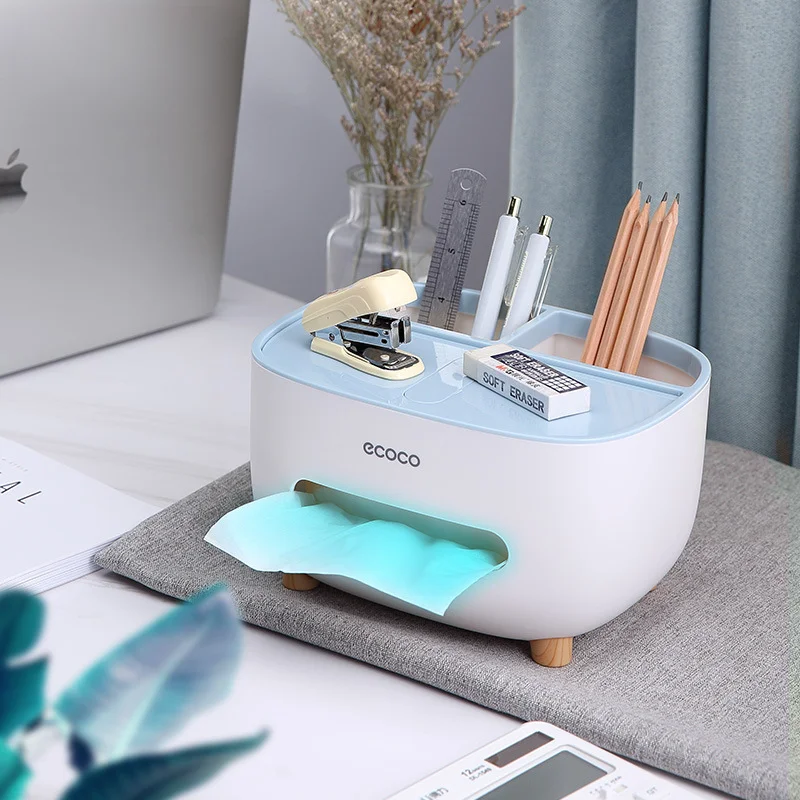 Paper Box Home Living Room Office Coffee Table Creative  Light Luxury Multi-function Remote Control Desktop Storage Tissue Box 3