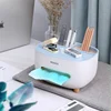 Paper Box Home Living Room Office Coffee Table Creative  Light Luxury Multi-function Remote Control Desktop Storage Tissue Box 3