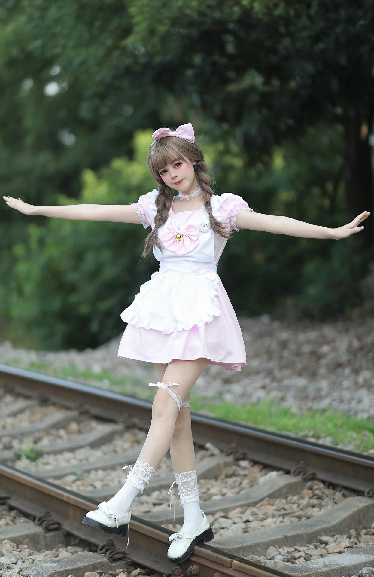 Cat Girl Maid Cosplay Kleid Japan Anime Lolita Coffee Waitress Halloween Outfit 15