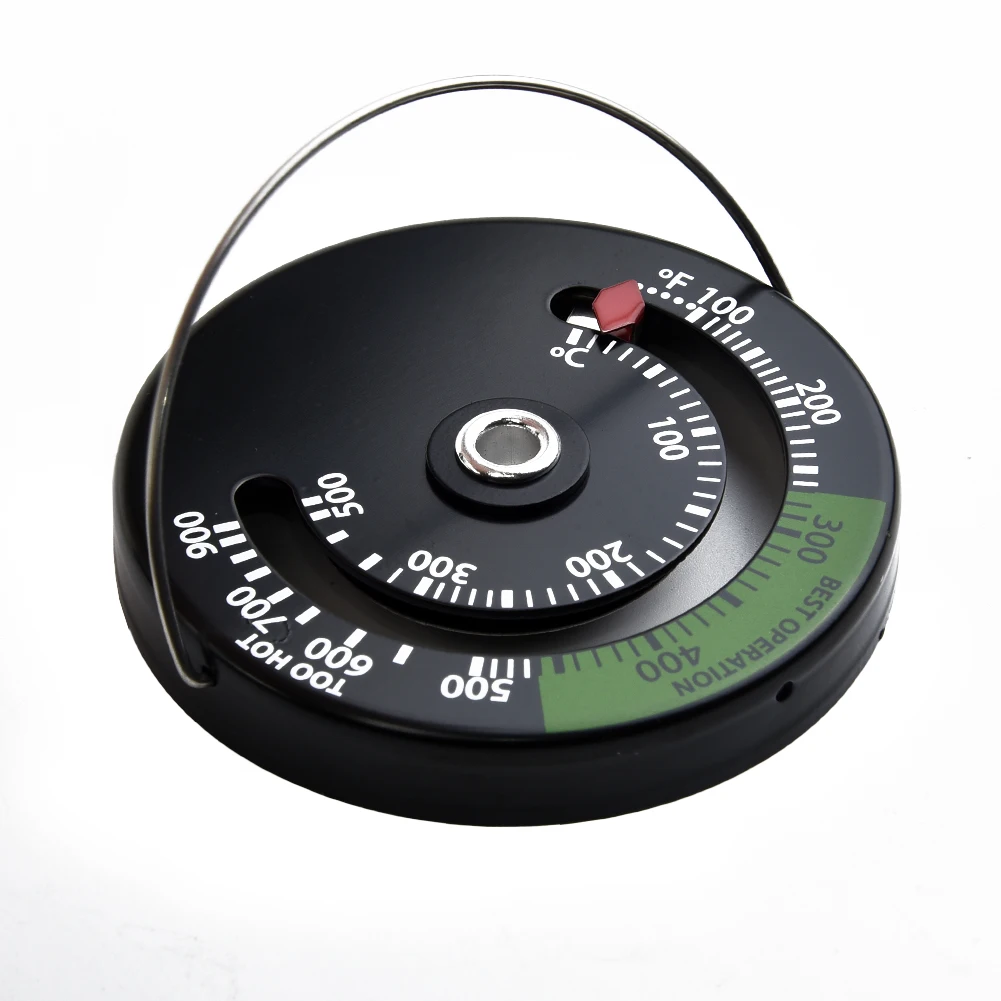 Fireplace Thermomete Magnetic Stove Thermometer Fire Stove Pipe Thermometer Gauge For Wood Log Chimney Pipe Oven Barbecue Oven
