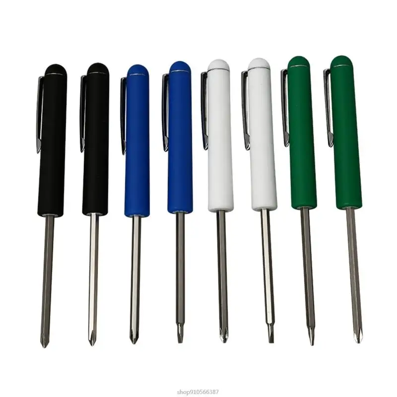 Tragbare Schraubendreher mit Magnet Tasche Clips Starke Magnetische Schlitz-schraubendreher für Automotive Techniker Mechanician Dropship