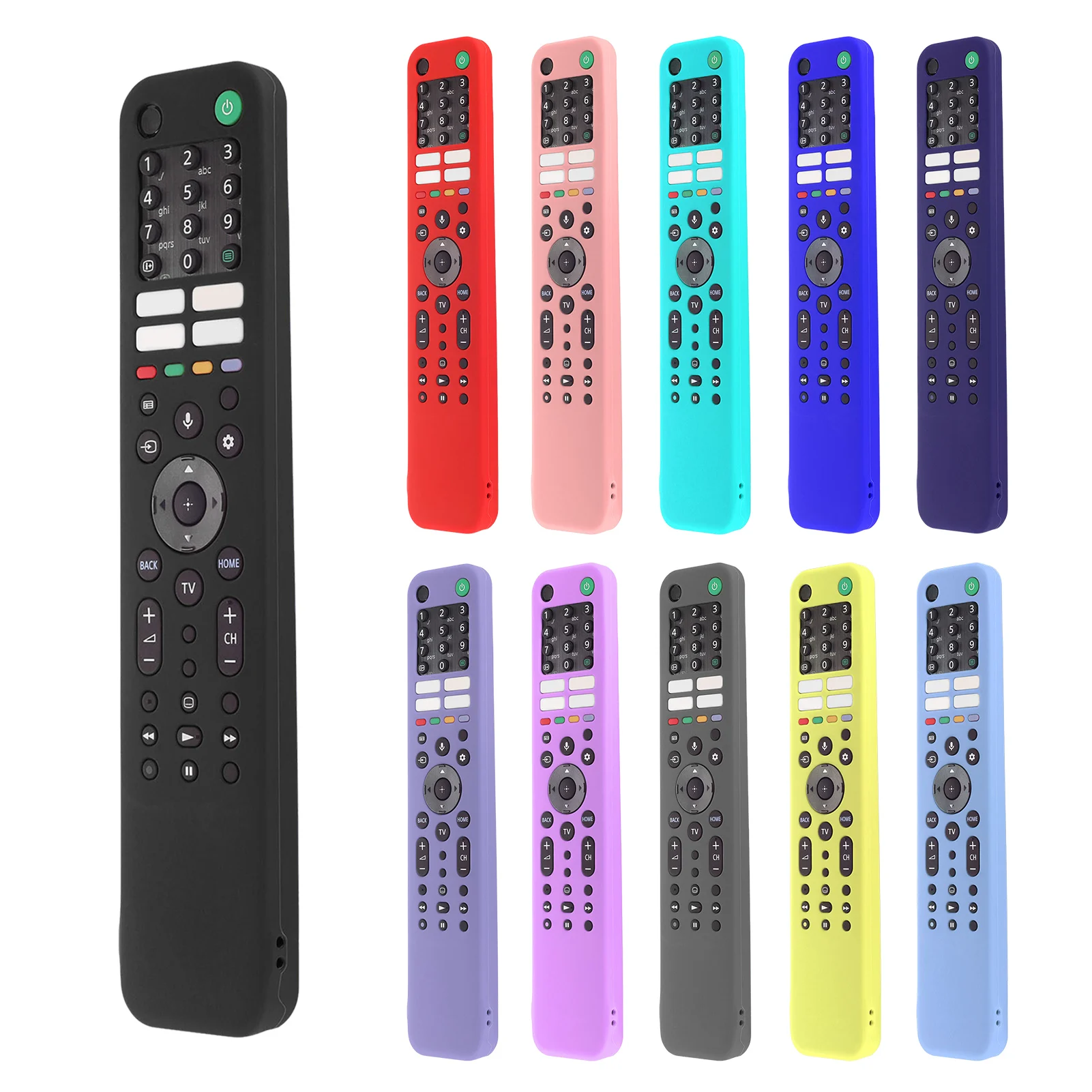 

Silicone Case For Sony RMF-TX520E RMF-TX520P RMF-TX520B RMF-TX520T TV Remote Control Protective Cover Shockproof Protector Shell