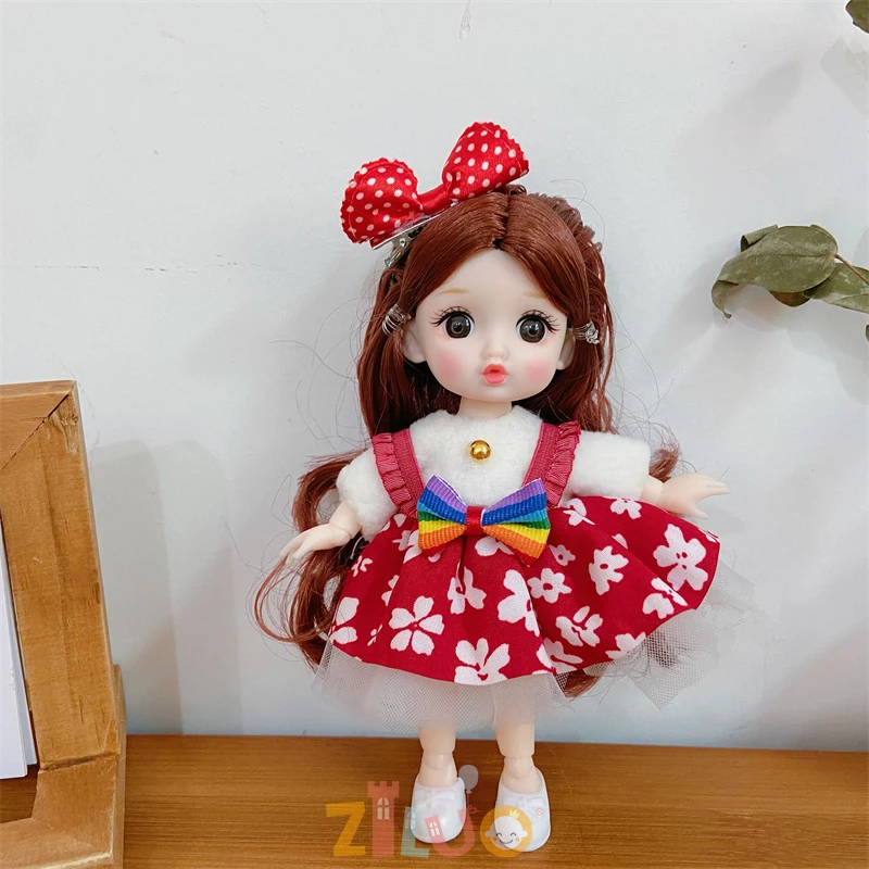 1/12 1/8 BJD Doll 16cm Dolls Princess Dress Up Children's
