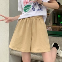 Plus Size Linen Shorts For Women Summer Shorts 2025 High Waist Wide Leg Loose Cargo Pants Women Korean Style Casual Shorts - Image 4