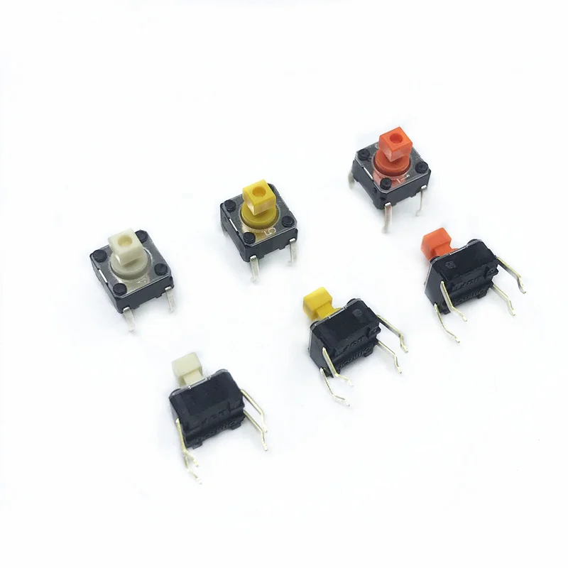 8X B3F-1052 Mikroschalter TACT SPST-NO Pos 2 0,05A/24VDC THT Fehlen gelb OMRON 