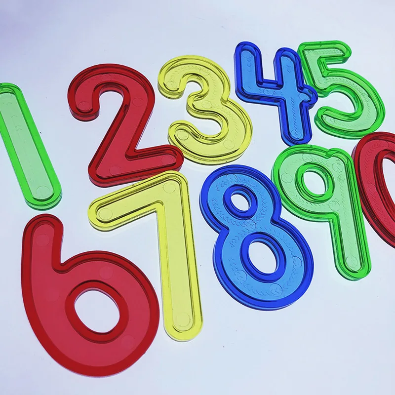 Montessori Transparent Number Math Toys for Kids - Educational Teaching Resource