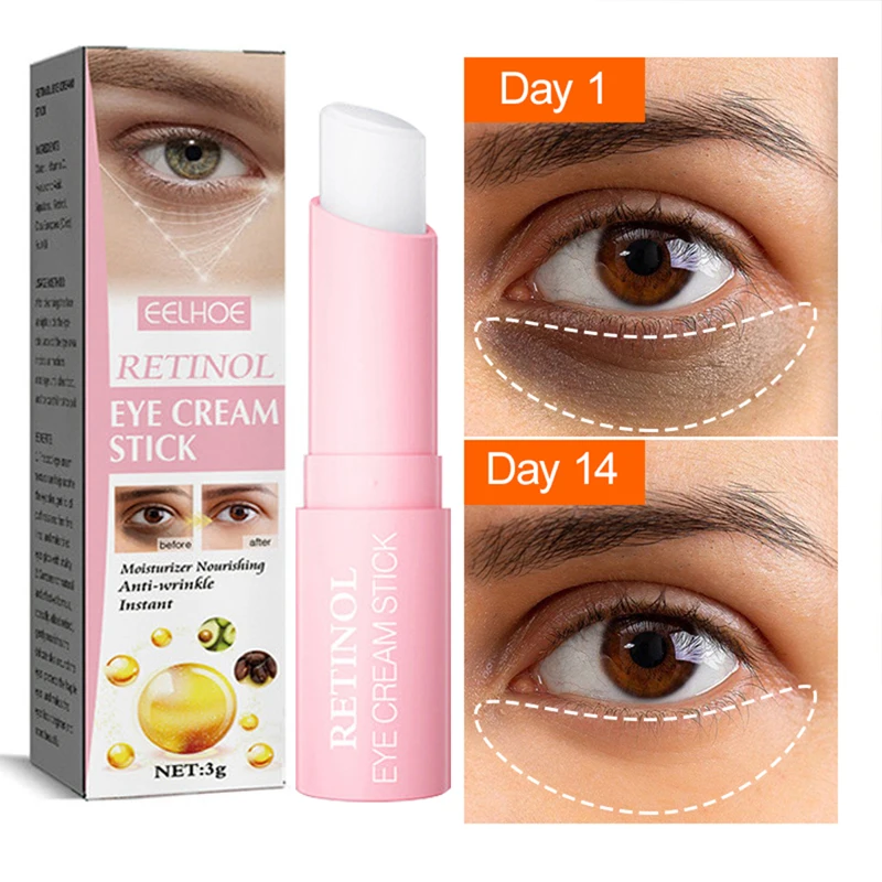 Wrinkle Eye Cream Anti-aging Removing Wrinkle Fine Lines Dark Circles Moisturizing Eye Care Stick Korea Cosmetics Beauty Health