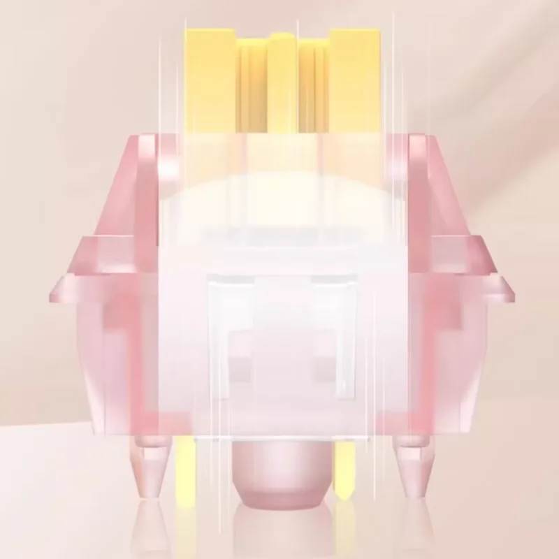 Outemu Silent Peach V3 스위치 Lubed Mute Lemon V3 스위치 기계식 키보드 선형 촉각 5Pin 핫 스왑 가능 공장 윤활유