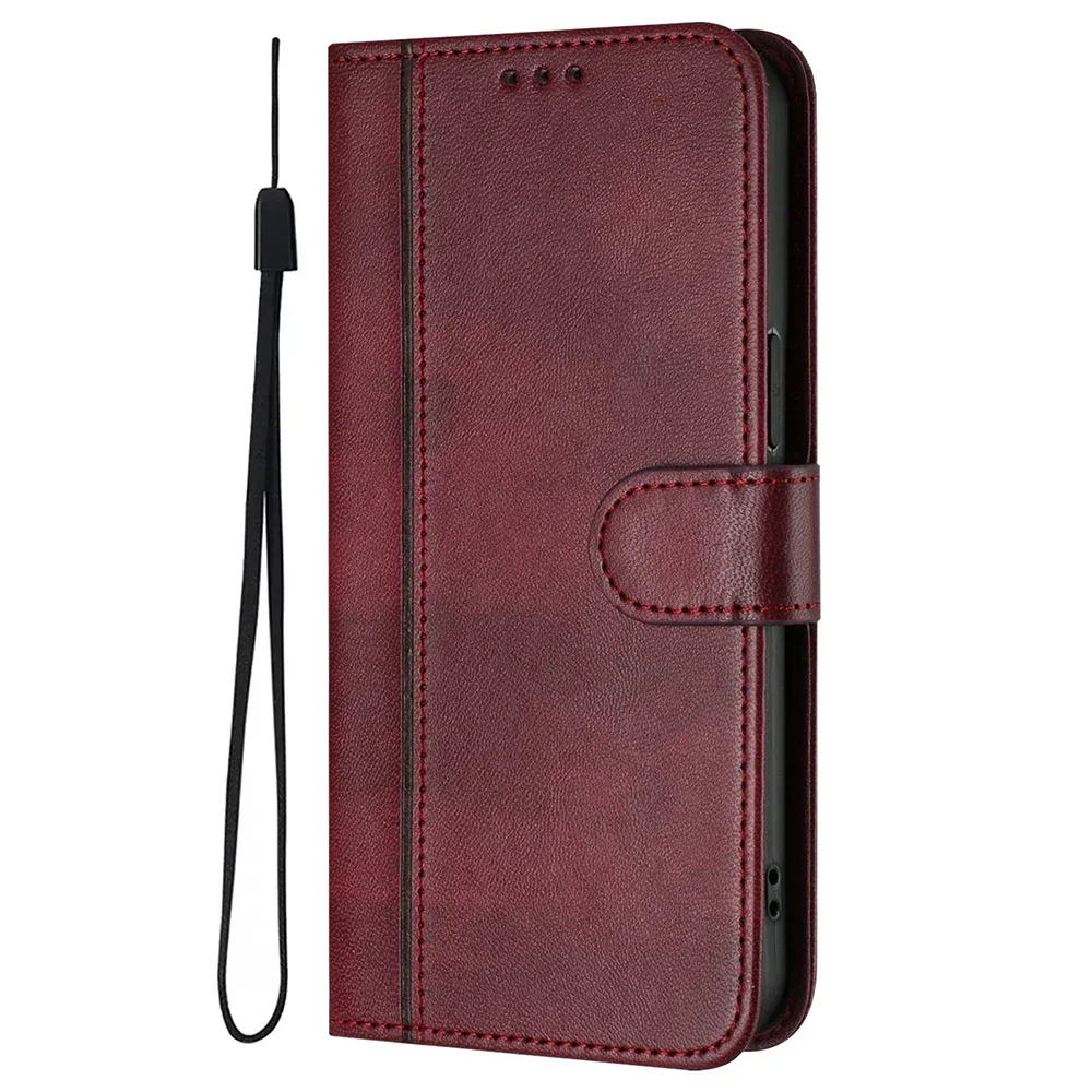 Retro Leather Flip Phone Wallet Case with Stand Cover