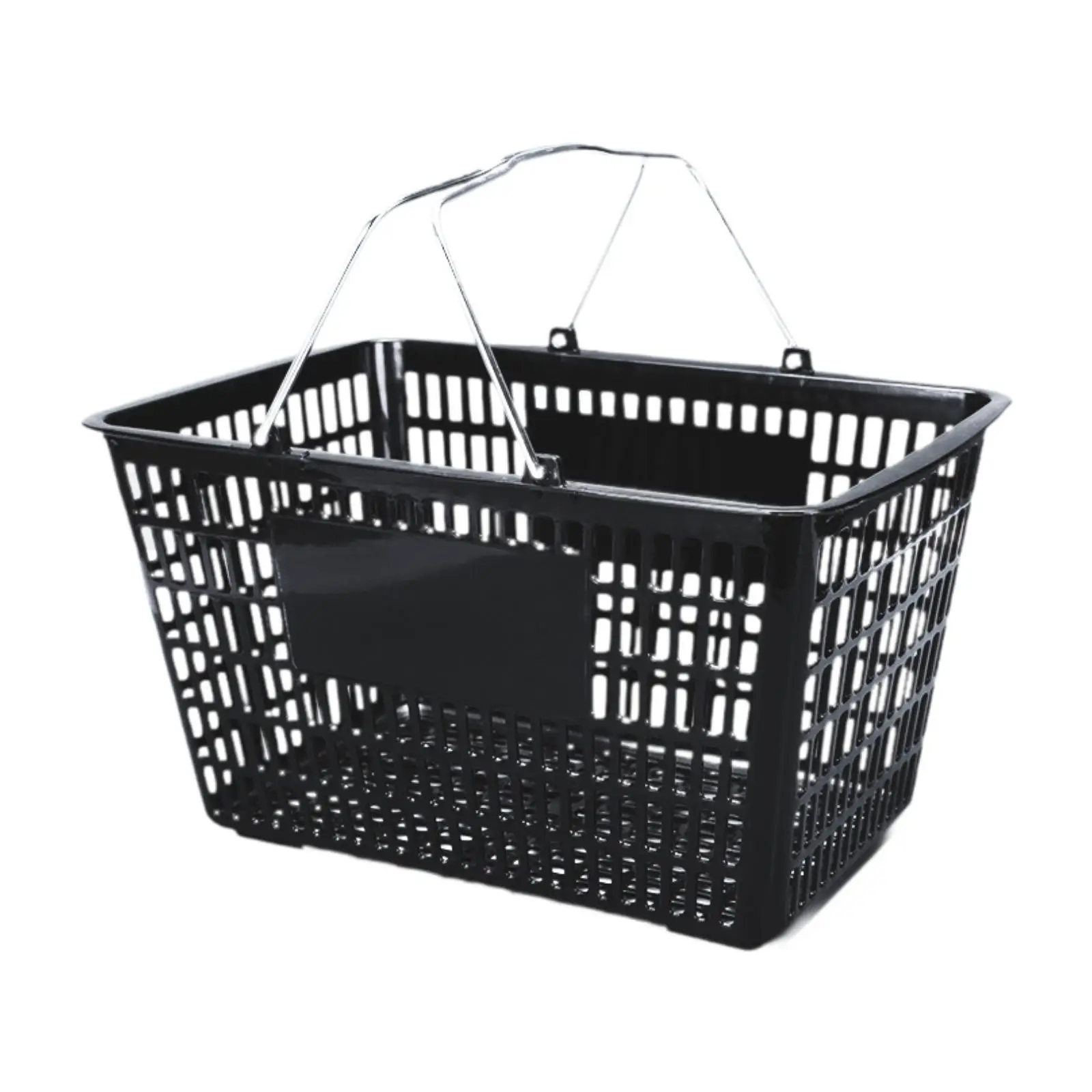 Shopping Basket Convenience Storage Black Sturdy Picnic Basket Store