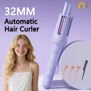 Hair Curling Iron 32mm Curler Wand Professional Curly Tongs Ceramic Electric Salon Styling Tool Small Crimping Iron 1