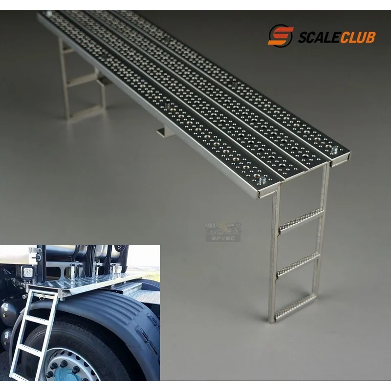 

Scaleclub Model 1：14 Tractor Upgrade Metal Girder Working Platform Telescopic Stair Tread For Tamiya Lesu Rc Truck Trailer