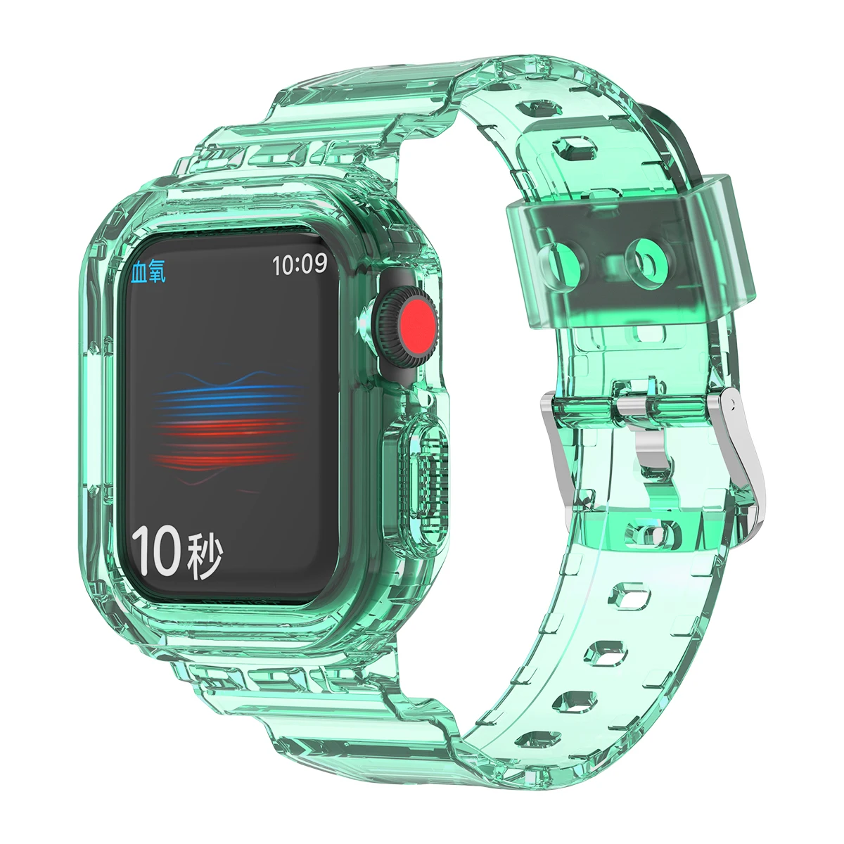 Crystal Clear Jelly Sport Band with Bumper Case