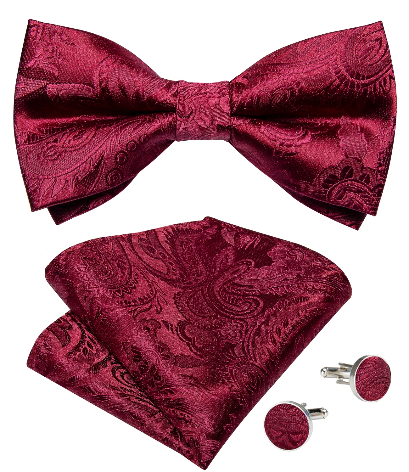 HOULIFE Set di papillon da uomo in velluto regolabile pre-legato con