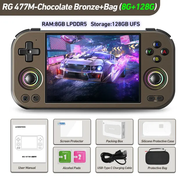 ANBERNIC RG477M Retro Handheld Game Console 4.7-inch LTPS 64 Bit