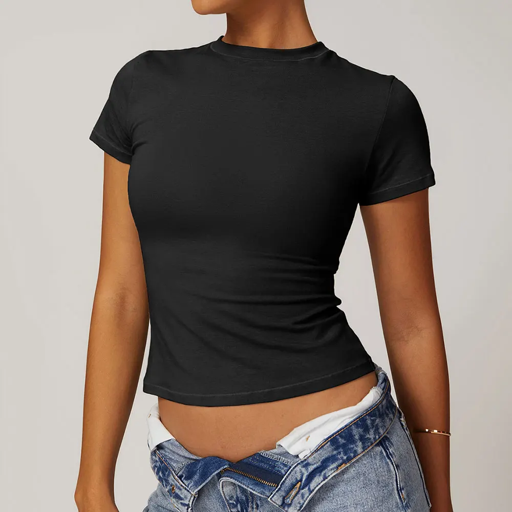 Sports T Shirt Yoga Top Yoga Shirt Sports Shirt Women Clothes Yoga Top Sport T Shirts Fitness Workout Short Sleeve Yoga Shirt Gym Top Push Up Running Active Wear