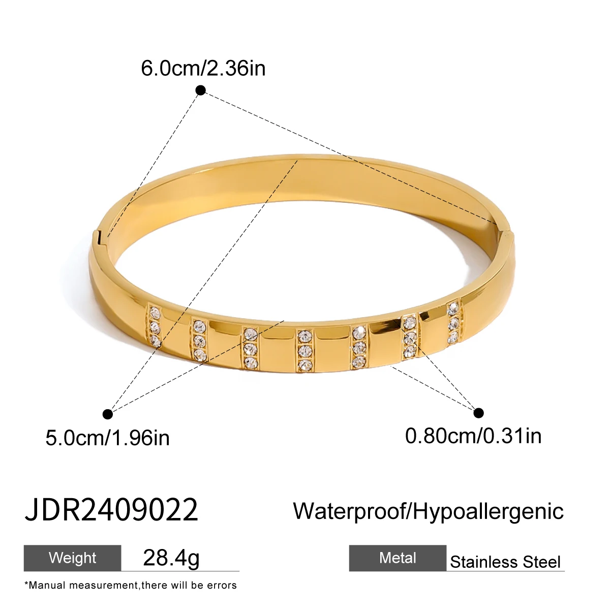 Uworld Caitlyn الحد الأدنى الزركون سوار نجمة مشبك...