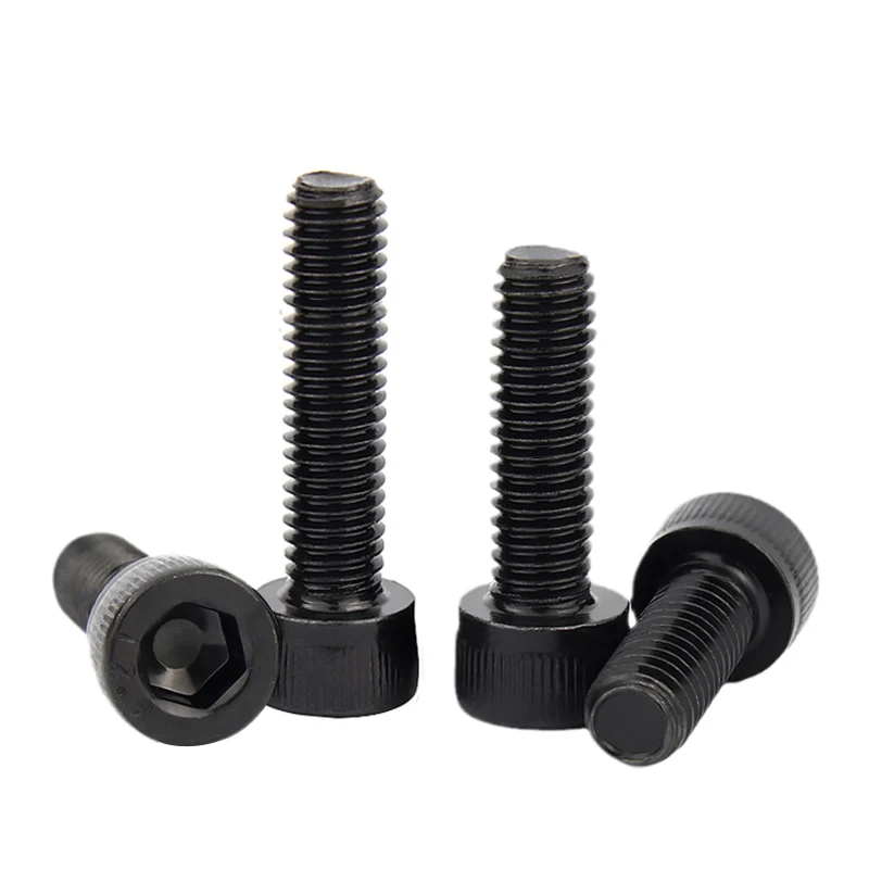Hexagon Socket Cap Screw 5/10/50Pcs M1.6-M8 Black Grade 12.9 Carbon Steel DIN912