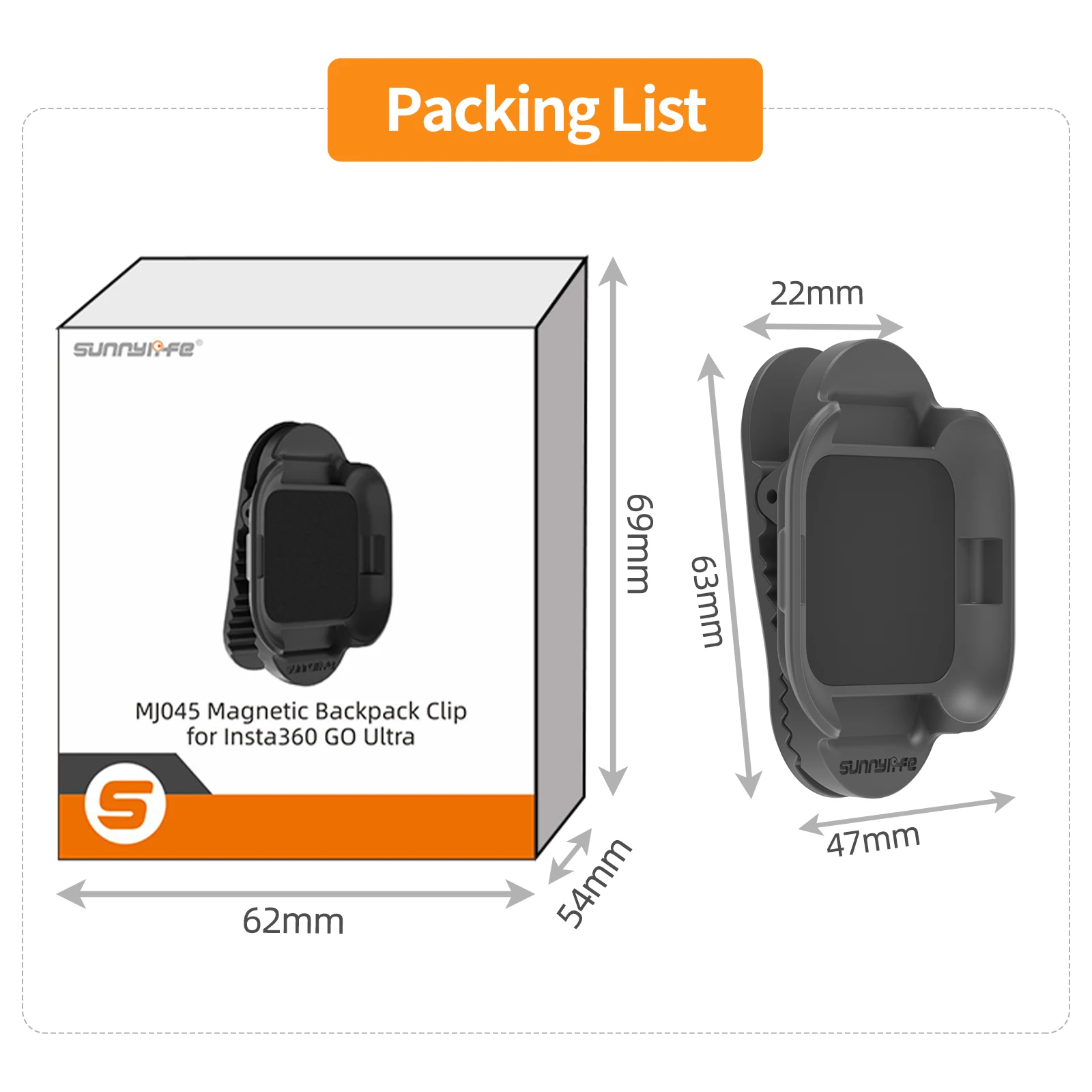 Kamera Magnetische Kappe Halter Quick Release Sport Hut Clip Kamera Feste Halterung Klemme Quick Release für Insta360 Go Ultra Zubehör – Detail 10