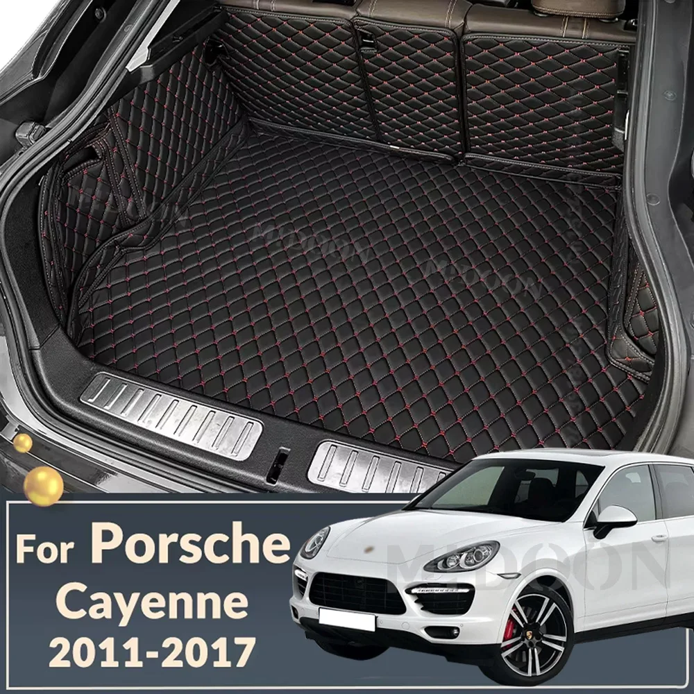 Car trunk mat for Porsche Cayenne cargo liner carpet interior accessories cover