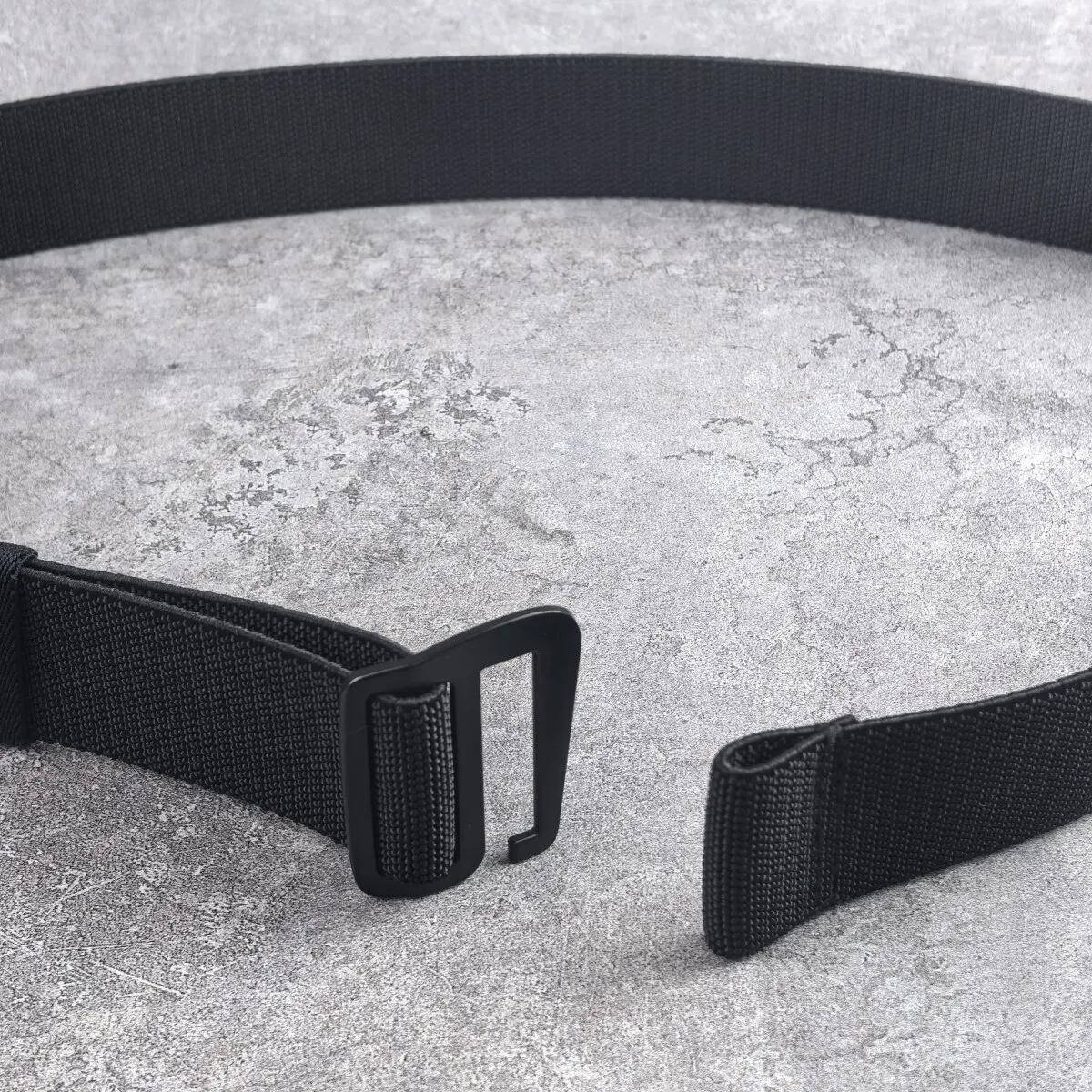 (Widened version) Aluminum alloy buckle nylon elastic waistband 3.8CM elastic belt men's hiking canvas belt extended version