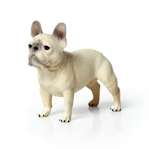 simulation model of wild animals and dogs French bulldogs, pet dogs and children's hand-made toys wholesale