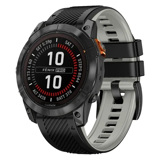 Enhanced Silicone Watch Strap - Premium Quickfit Replacement Band, 22-26mm Adjustable Bracelet
