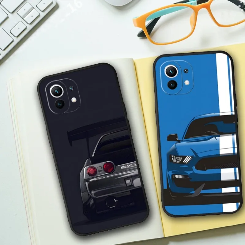 Japan Sports Cars Comic Phone Case Per Xiaomi 12 10 9 Civi Mi10 Mi11 Mi9 Mi12 I T X S Se Pro Youth Ultra X4 Black Soft Cover