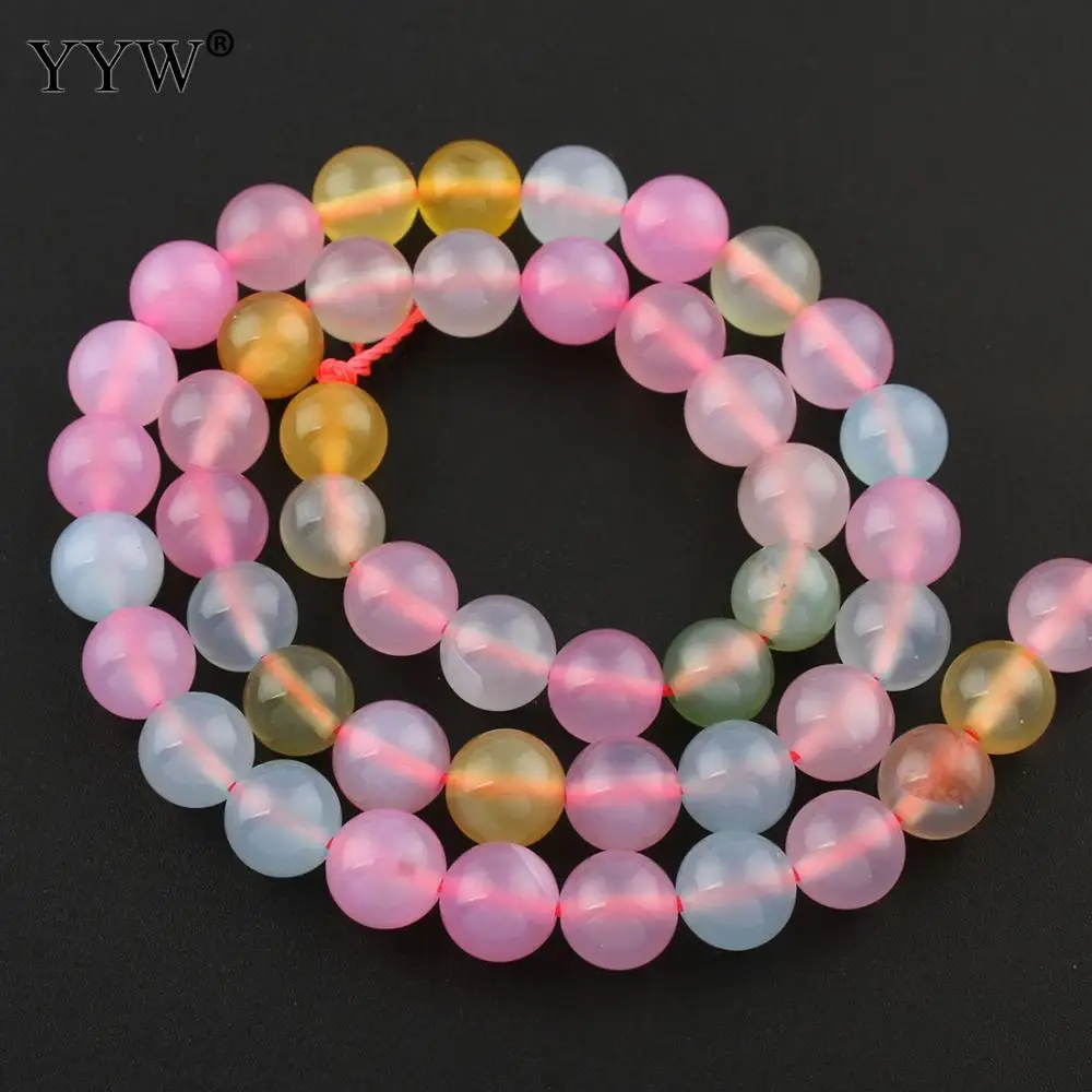 

Natural Pink Morganite Chalcedony Natural Stone Bead Round Loose Sapcer Beads For Jewelry Making Diy Bracelet Accessories 4-12mm
