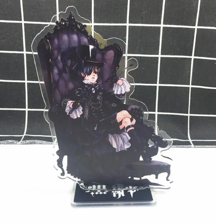 1pc New Anime Kuroshitsuji Black Butler Sebastian Michaelis Acrylic Stand Figure Desktop Decor Collection Model Toys