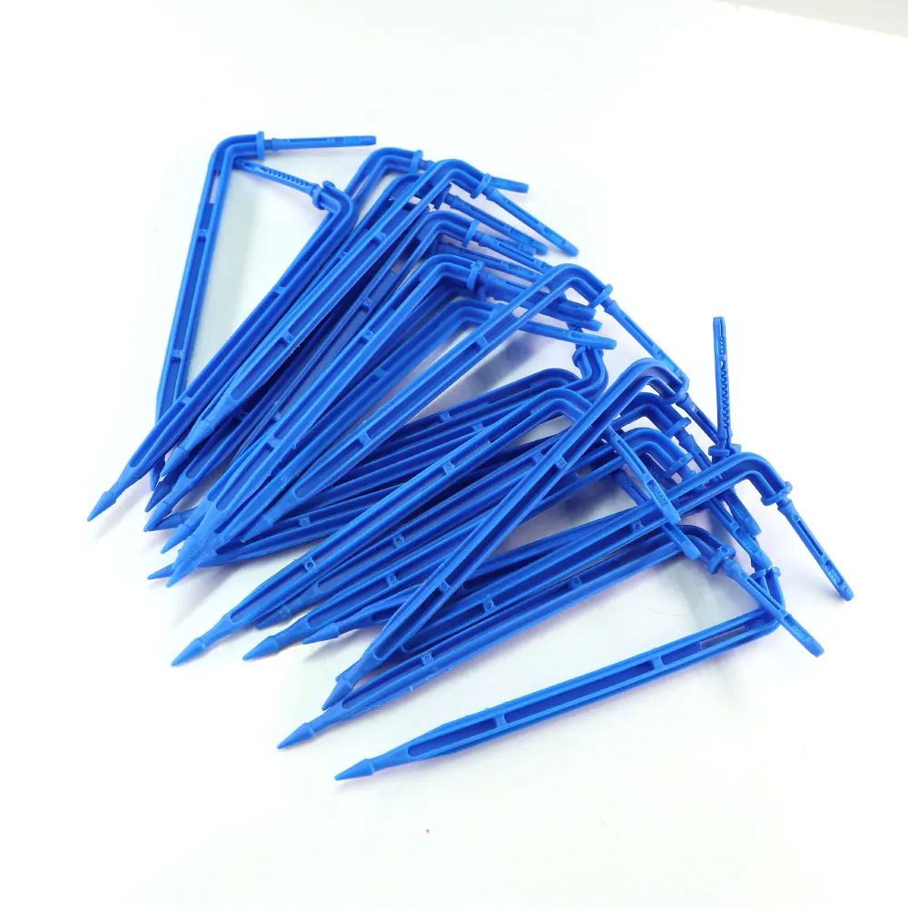 Garden Sprinkler 50pcs 3/5mm Hose Bend Arrow 1/8'' Drip Emitter Dripper for Greenhouse Bonsai Micro Irrigation