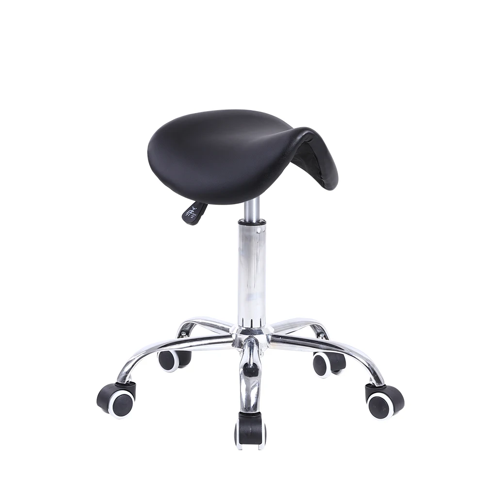 

KKTONER Rolling Swivel Saddle Stool Height Adjustable for Massage Salon Spa Drafting Ergonomic Chair with Wheels