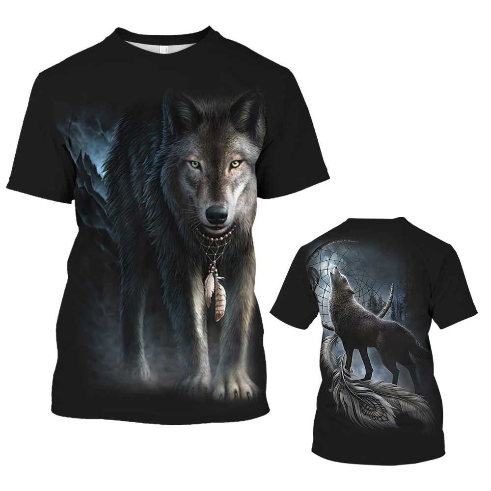Рисунок 4 - Футболка мужская с 3d-рисунком скелета волка
