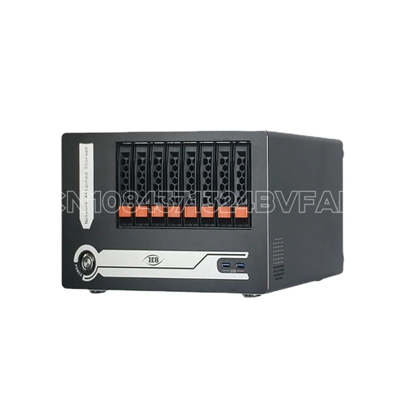 

8 Disk Nas Chassis Flex Power USB Hot Plug Server Case Home Student Office Computer Mini itx Chassis Storage Server